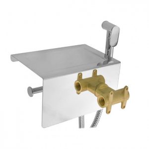 Гигиенический душ Frap F7516 с полкой и бумагодержателем