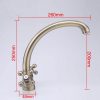 Смеситель для кухни Frap F4219-4 бронза 43657