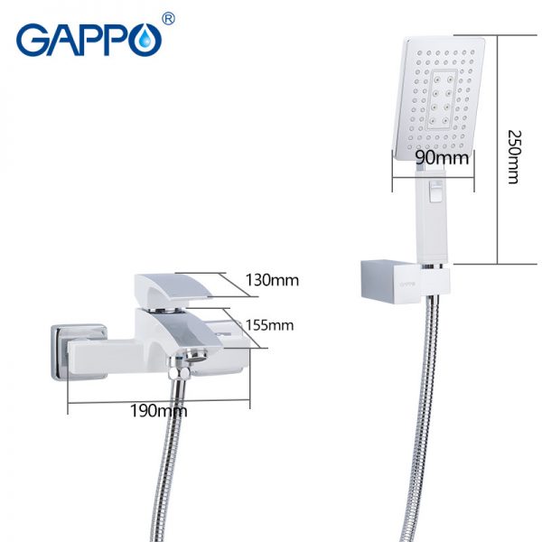 Смеситель для ванны Gappo Jacob G3007-7 фото 