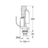 Сливной механизм для унитаза Grohe 38736000 58302