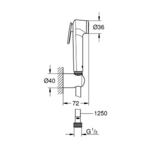 Набор для гигиенического душа Grohe Tempesta-F Trigger Spray 30 27513001