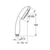 Лейка для ручного душа Grohe New Tempesta 100 26161001 59371