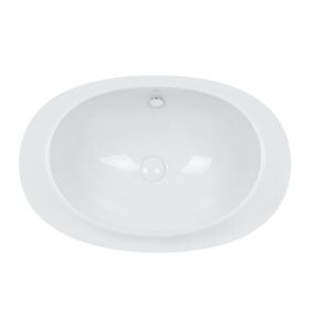 Раковина Qtap Leo 660x425x250 White с донным клапаном QT11114032W