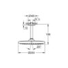 Лейка для верхнего душа с держателем Grohe Tempesta 250 26669000 65737