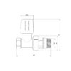 Кран радиаторный Icma 3/4″ с антипротечкой прямой №813+940 74208