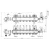 Коллекторная группа Icma 3/4″ 8 выходов, с расходомером №A3K013 74323