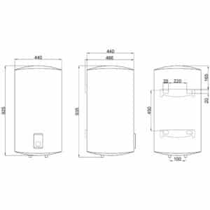 Водонагреватель электрический Thermo Alliance 100 л вертикальный, сухой ТЭН 2,0 кВт D100V20J3(D)K