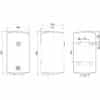 Водонагреватель электрический Thermo Alliance 80 л SLIM вертикальный, мокрый ТЭН 1,5 кВт D80V15Q2 72332