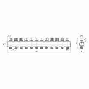 Коллектор Icma с регулировочными вентилями 1″ 12 выходов №1105 (Red)