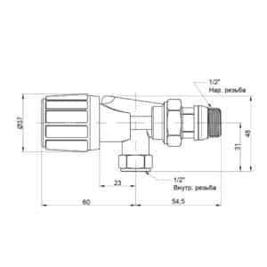 Вентиль-термостат ICMA 870 1/2″
