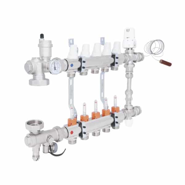 Коллекторная группа ICMA 1″ x 5 выхода, с расходомерами K0111 фото 