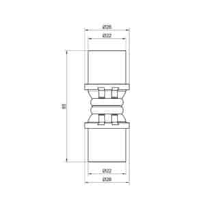 Прямой фитинг ICMA 400 press 20 x 20