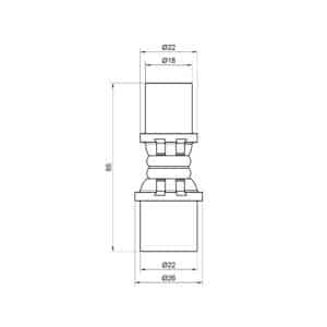 Прямой фитинг ICMA 400 press 20 x 16