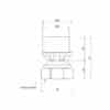Прямой фитинг ICMA 401 26 x 1″ с внутренней резьбой 73512