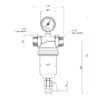 Самопромывной фильтр ICMA 750 1 1/4″ x 1 1/2″ 73676