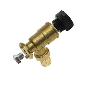 Отвод фиксируемый KAN-therm Push 14×2 G1/2″ (K) с короткой полимерной заглушкой