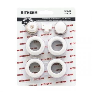 Комплект для радиатора BITHERM SET02 – 3/4″ Без креплений