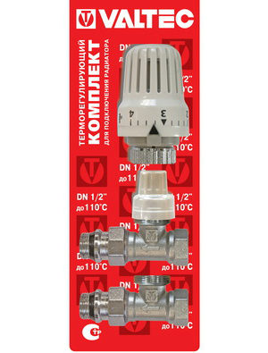 Комплект терморегулирующего оборудования Valtec 1/2″ прямой