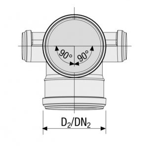 Крестовина двухплоскостная 87° VALSIR PP HTED Ø110/50/110/50
