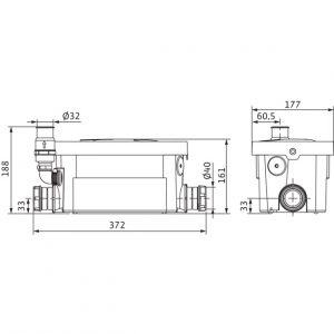 Станция канализационная WILO HiDrainlift 3-24 (4191678)