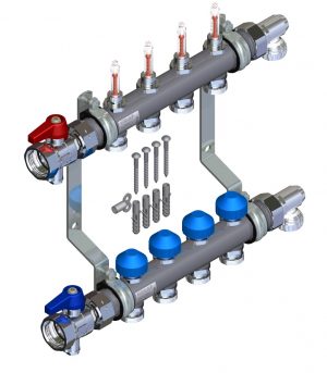 Коллекторная группа WATTS HKV2013A-50-1″ 0-4 VA12