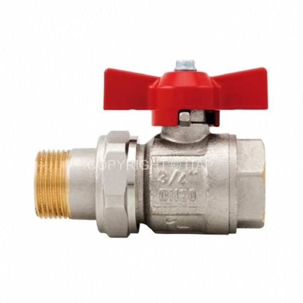 098 IDEAL кран кульовий, повнопрохідний, зі згоном, 2″ (DN 50), ЗР-ВР фото 