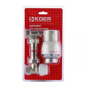 Комплект радиаторный KOER KR.1320 1/2″ угловой